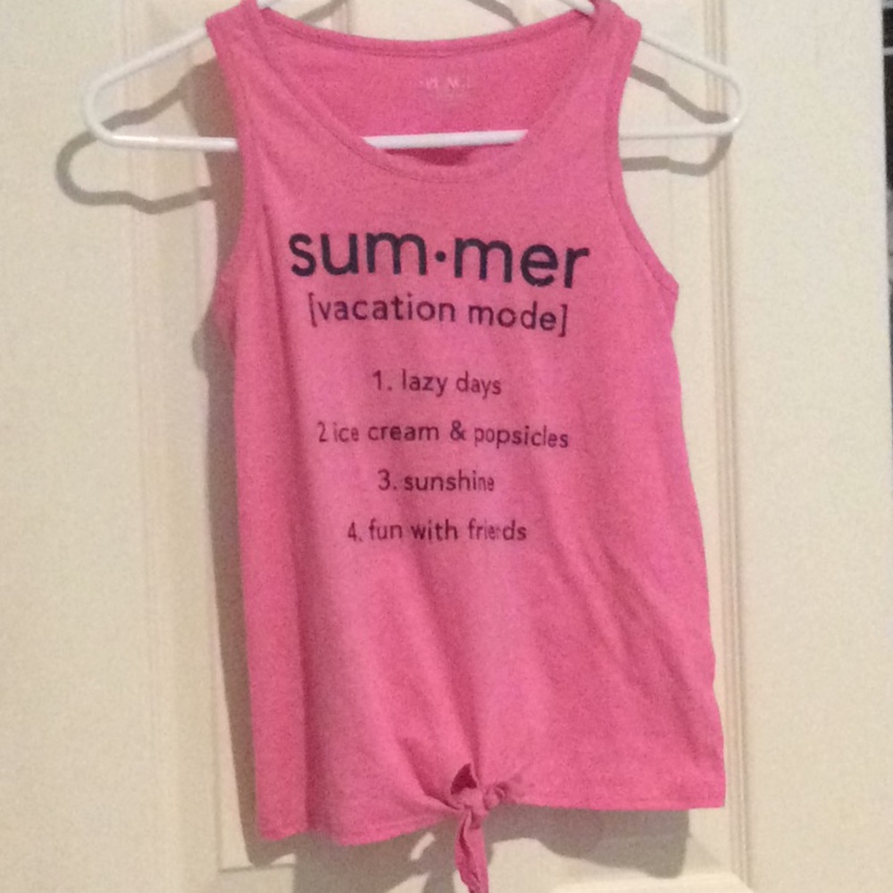 Pink tank top